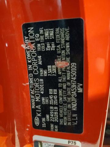 2017 KIA SOUL + KNDJP3A53H7450109