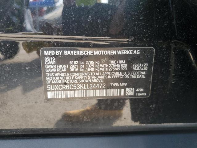 2019 BMW X5 XDRIVE4 - 5UXCR6C53KLL34472