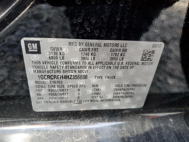 2017 CHEVROLET SILVERADO 1GCRCREH4HZ356606