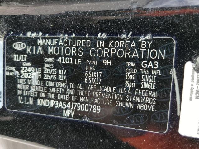 VIN KNDJP3A54J7900789 2018 KIA Soul, + no.12