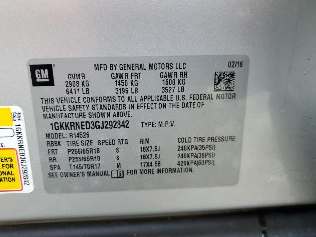 2016 GMC ACADIA SLE 1GKKRNED3GJ292842