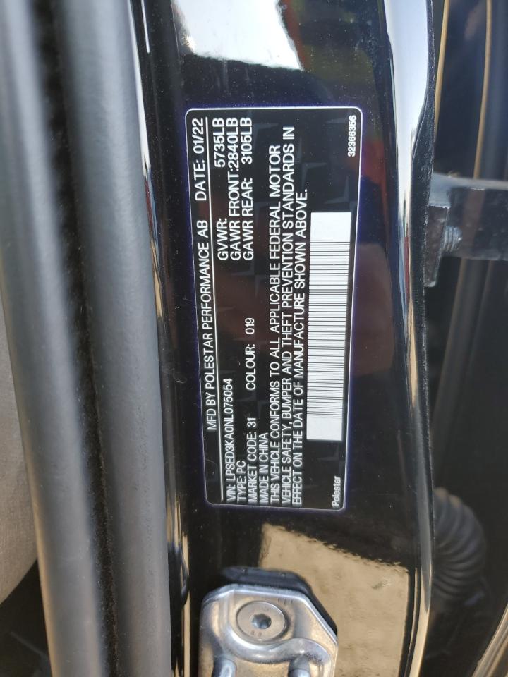 LPSED3KA0NL075054 2022 Polestar 2