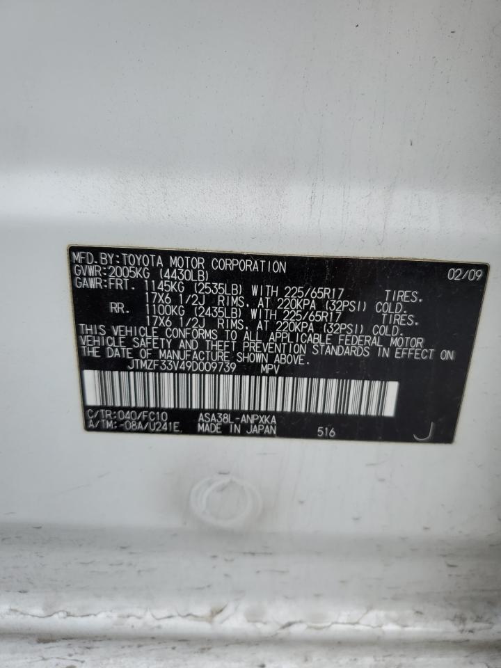 JTMZF33V49D009739 2009 Toyota Rav4