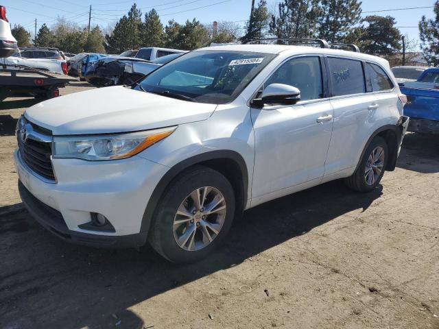 VIN 5TDBKRFH7FS074378 2015 Toyota Highlander, LE no.1