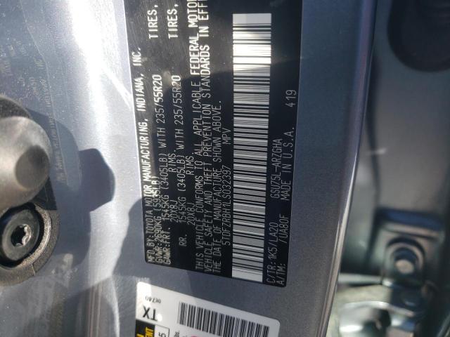 2020 TOYOTA HIGHLANDER 5TDFZRBH1LS032397