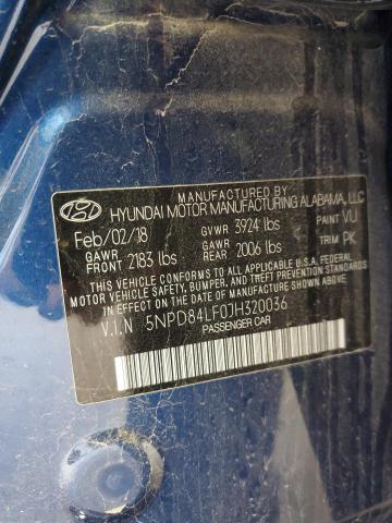 2018 HYUNDAI ELANTRA SE - 5NPD84LF0JH320036