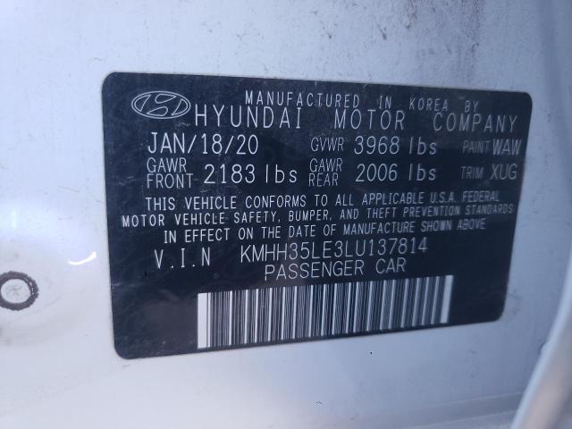 2020 HYUNDAI ELANTRA GT KMHH35LE3LU137814