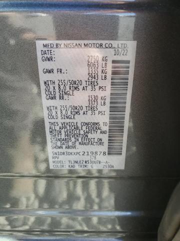 2023 NISSAN PATHFINDER 5N1DR3DKXPC219878