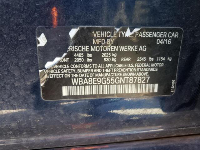 2016 BMW 328 I Sulev VIN: WBA8E9G55GNT87827 Lot: 43121684