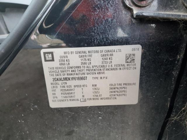 2015 GMC Terrain Sle VIN: 2GKALMEK1F6169607 Lot: 44195574