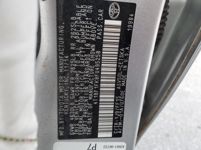 2015 Toyota Camry Le VIN: 4T1BF1FK8FU495258 Lot: 43729404