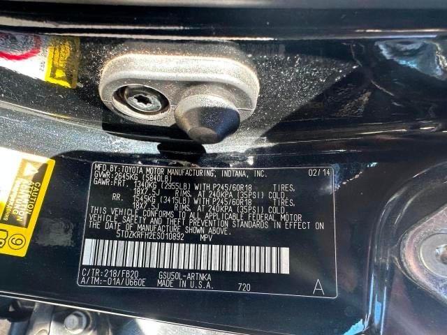 VIN 5TDZKRFH2ES010892 2014 Toyota Highlander, LE no.10