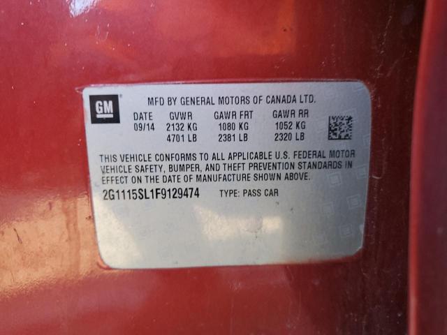2015 CHEVROLET IMPALA LT 2G1115SL1F9129474