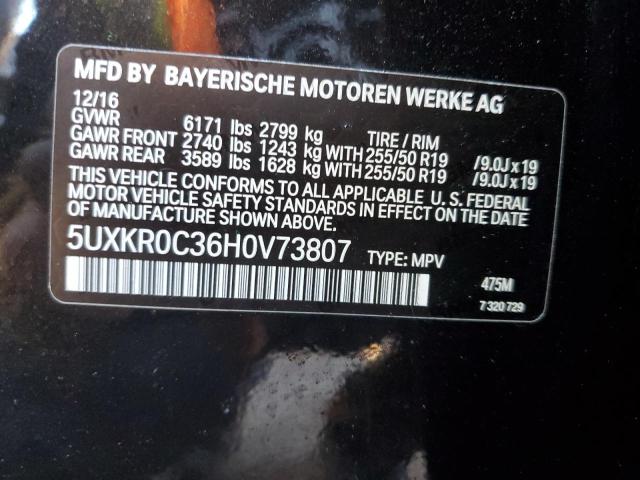 5UXKR0C36H0V73807 2017 BMW X5, photo no. 13