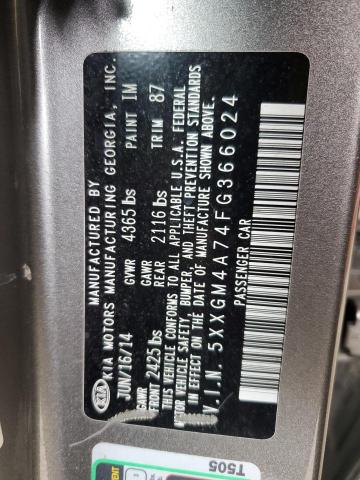 2015 Kia Optima Lx VIN: 5XXGM4A74FG366024 Lot: 44536114