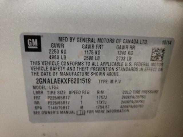 2015 CHEVROLET EQUINOX LS 2GNALAEKXF6201519