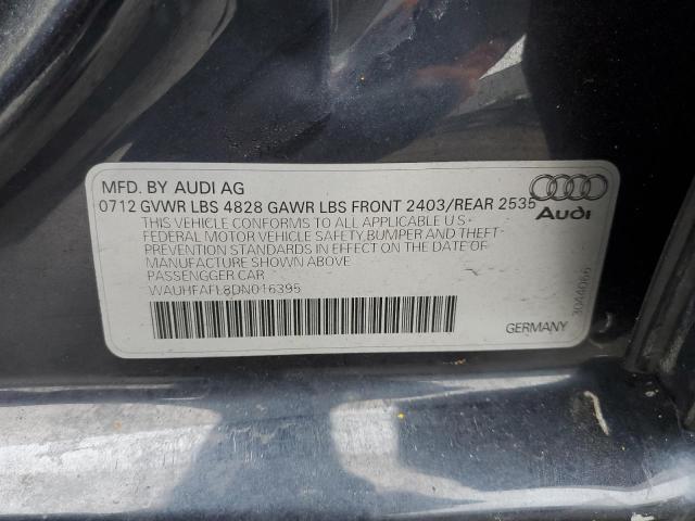 VIN WAUHFAFL8DN016395 2013 Audi A4, Premium Plus no.12