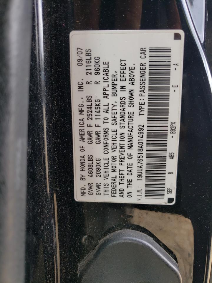 19UUA76518A014992 2008 Acura Tl Type S