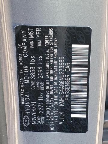 2022 HYUNDAI ELANTRA SE KMHLS4AG6NU273689