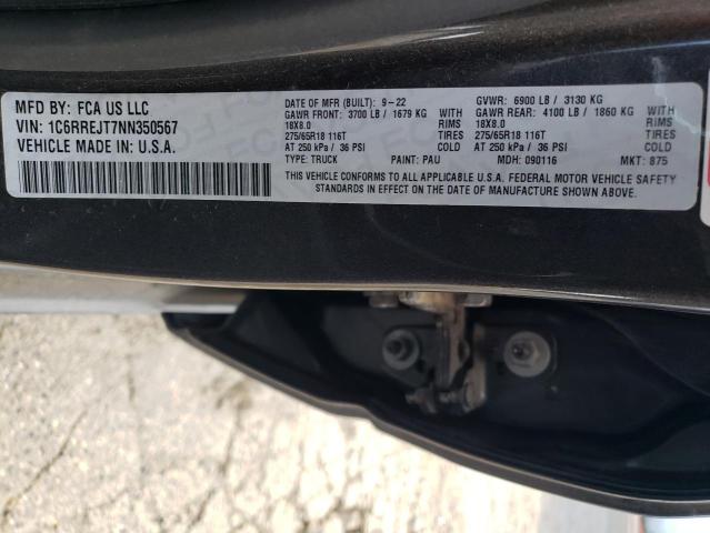 Image 12 of 2022 RAM 1500 salvage vehicle - Lot #39611074 at Copart