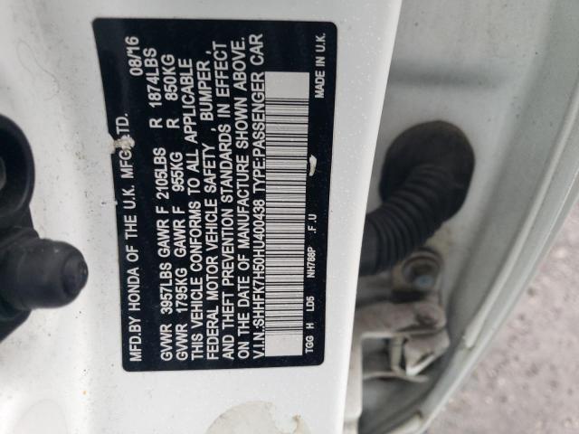 2017 HONDA CIVIC EX SHHFK7H50HU400438