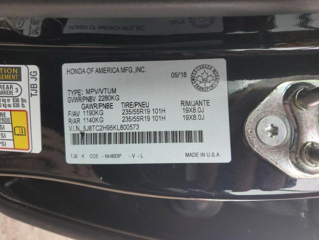 2019 ACURA RDX PLATIN 5J8TC2H95KL800573
