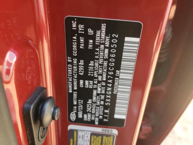 2012 Kia Optima Ex VIN: 5XXGN4A76CG060502 Lot: 43602844