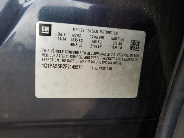 2015 CHEVROLET CRUZE LS 1G1PA5SG2F7145570