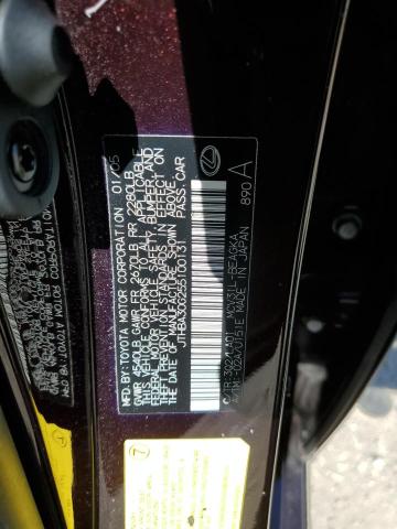 2005 Lexus Es 330 VIN: JTHBA30G255100131 Lot: 44374034