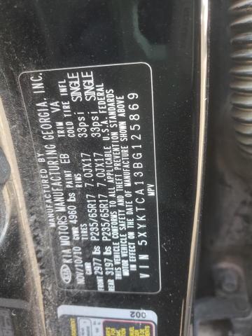 2011 Kia Sorento Base VIN: 5XYKTCA13BG125869 Lot: 40907594