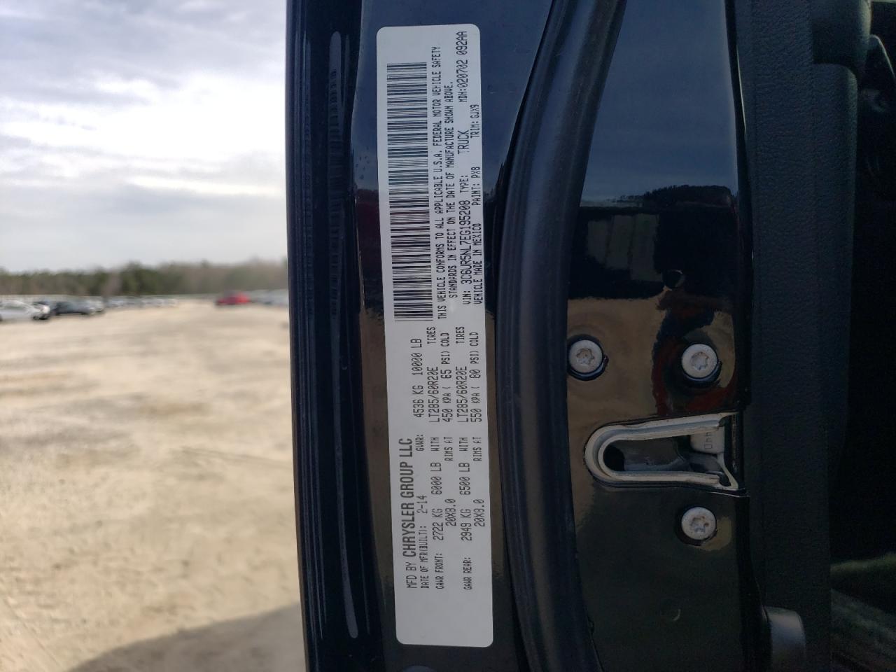 3C6UR5NL7EGL95208 2014 Ram 2500 Laramie