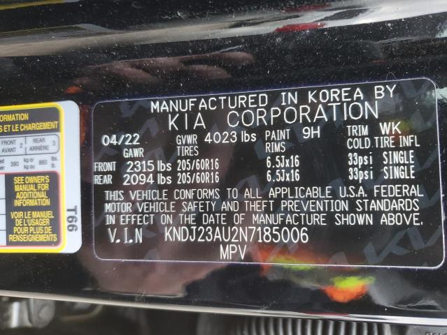 2022 KIA SOUL LX KNDJ23AU2N7185006