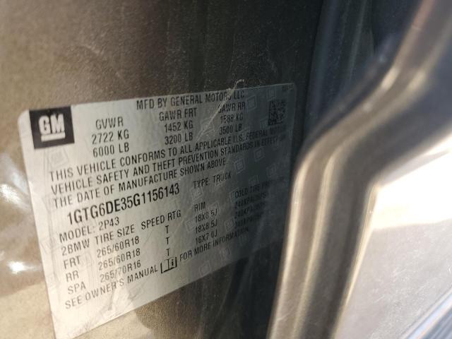 2016 GMC CANYON SLT 1GTG6DE35G1156143