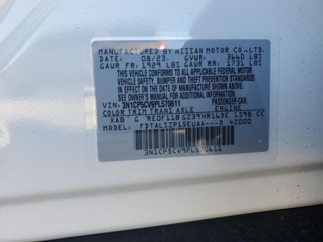 2023 NISSAN KICKS SV 3N1CP5CV9PL570611