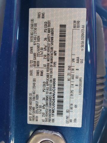 2022 FORD ESCAPE SE - 1FMCU0G64NUC04906