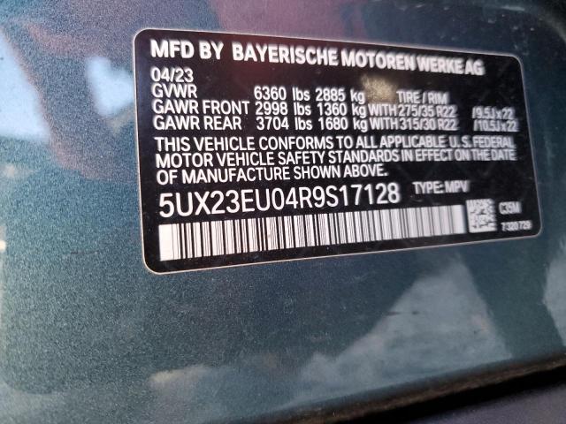 2024 BMW X5 xDrive40I VIN: 5UX23EU04R9S17128 Lot: 43679174