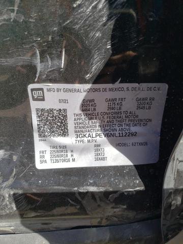 2022 GMC Terrain Slt VIN: 3GKALPEV6NL112292 Lot: 44188334