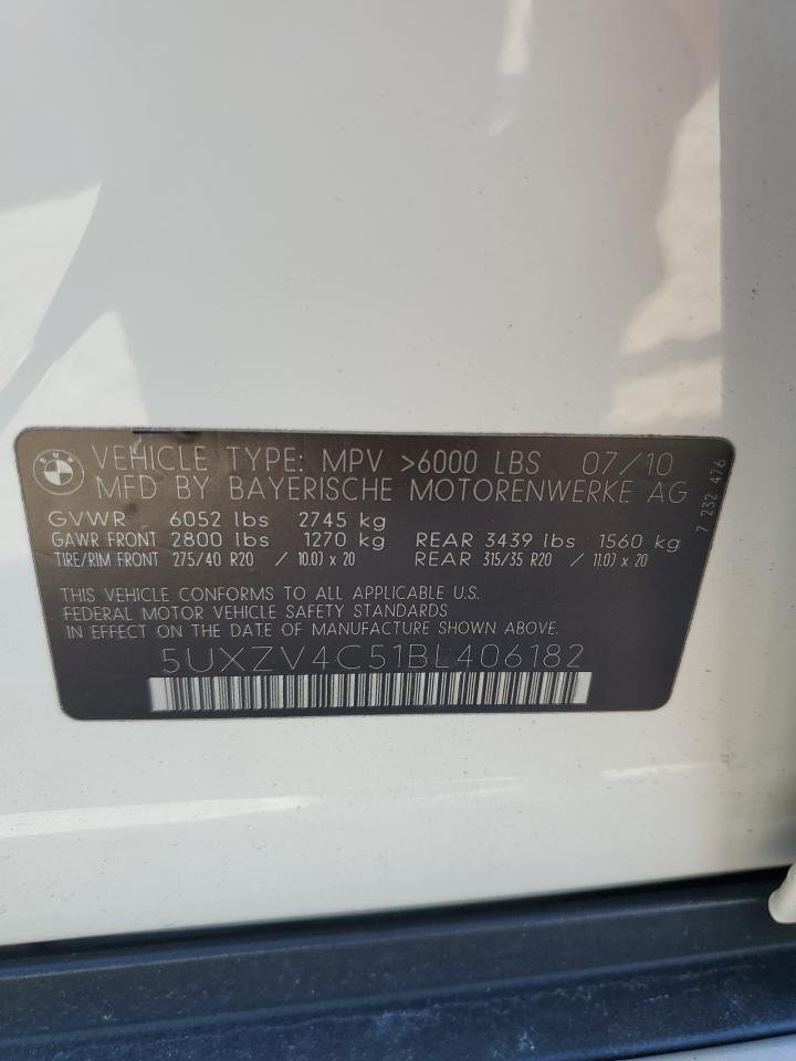 5uxzv4c51bl406182 5UXZV4C51BL406182 2011 BMW X5 xDrive35I