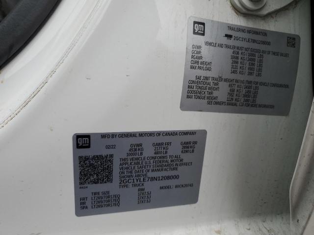 2022 CHEVROLET 2500 4X4 - 2GC1YLE78N1208000