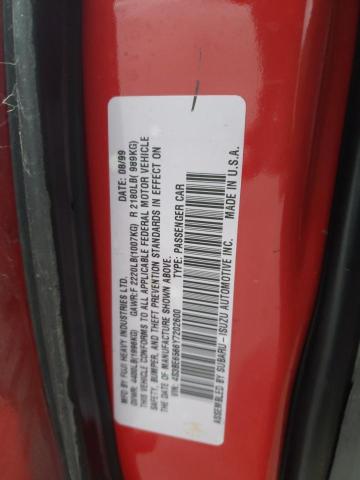 2000 Subaru Legacy Gt Limited VIN: 4S3BE6566Y7202600 Lot: 38197804