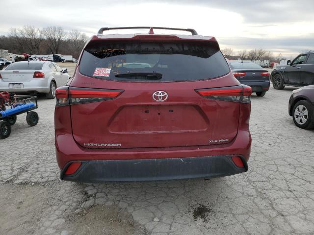 VIN 5TDHZRBH2LS512313 2020 Toyota Highlander, Xle no.6