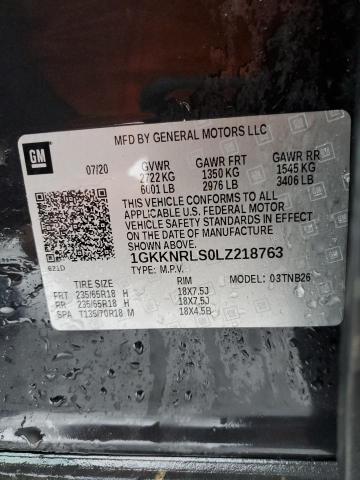 2020 GMC ACADIA SLE 1GKKNRLS0LZ218763