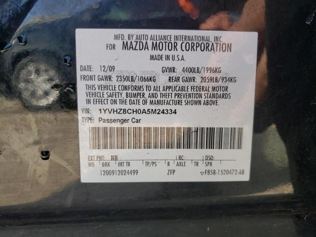 2010 Mazda 6 I VIN: 1YVHZ8CH0A5M24334 Lot: 41555404