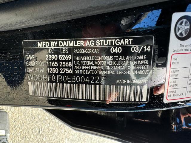 2014 Mercedes-Benz E 350 4Matic VIN: WDDHF8JB0EB004227 Lot: 41723624