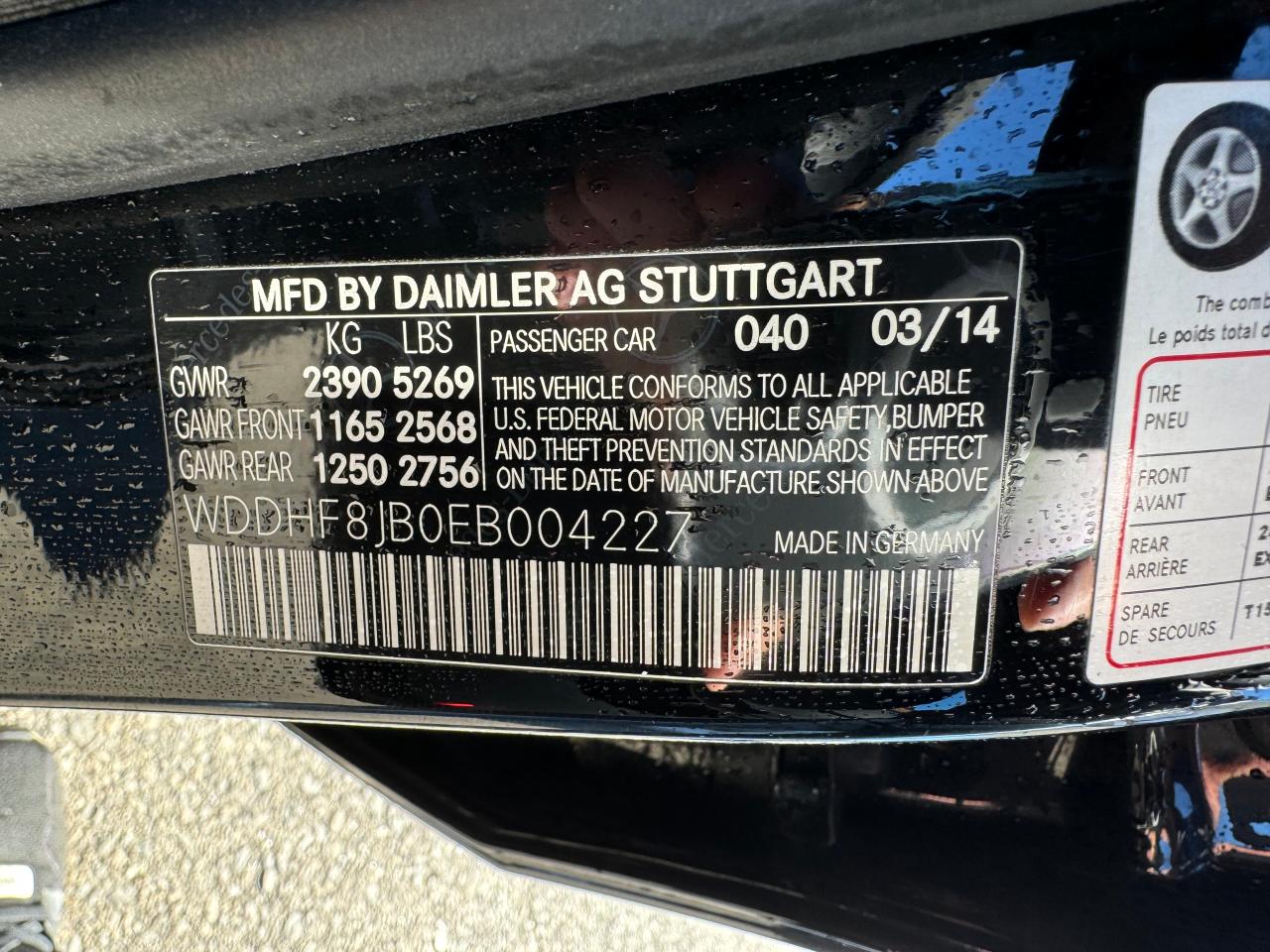 WDDHF8JB0EB004227 2014 Mercedes-Benz E 350 4Matic