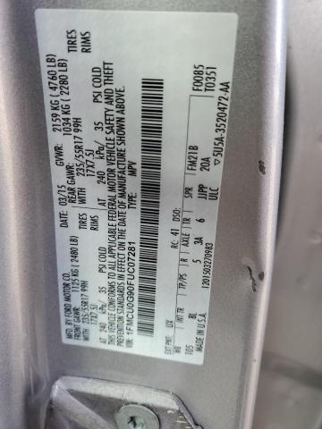 2015 FORD ESCAPE SE - 1FMCU0G90FUC07281
