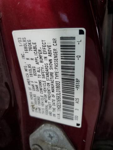 2003 Honda Civic Lx VIN: 1HGES16563L018693 Lot: 44193684