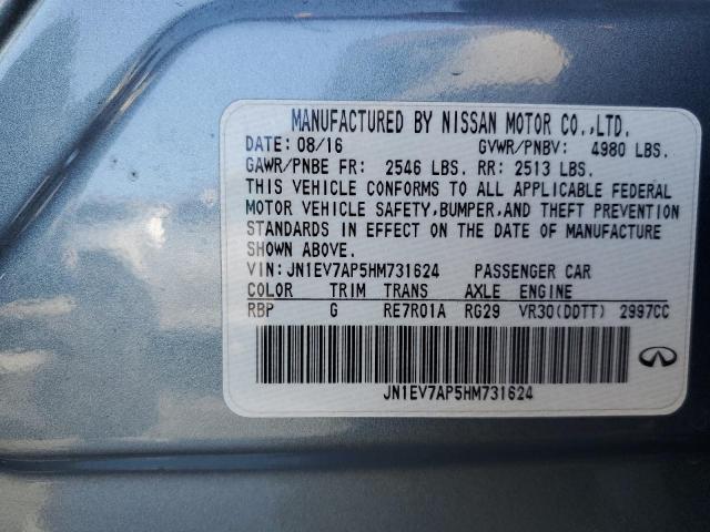 2017 INFINITI Q50 PREMIU - JN1EV7AP5HM731624