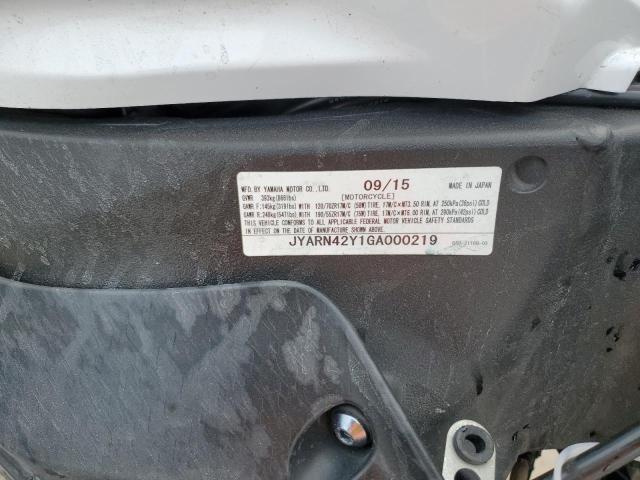 2016 YAMAHA YZFR1S C - JYARN42Y1GA000219