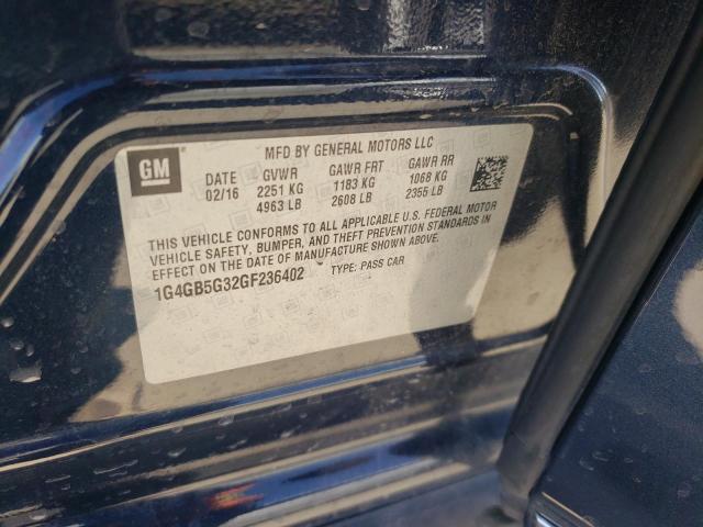 VIN 1C4RJFBG2MC582429 2016 BUICK LACROSSE no.13